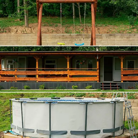 בית נופש Na Mazurach Nad Stawem Z Jacuzzi פסים